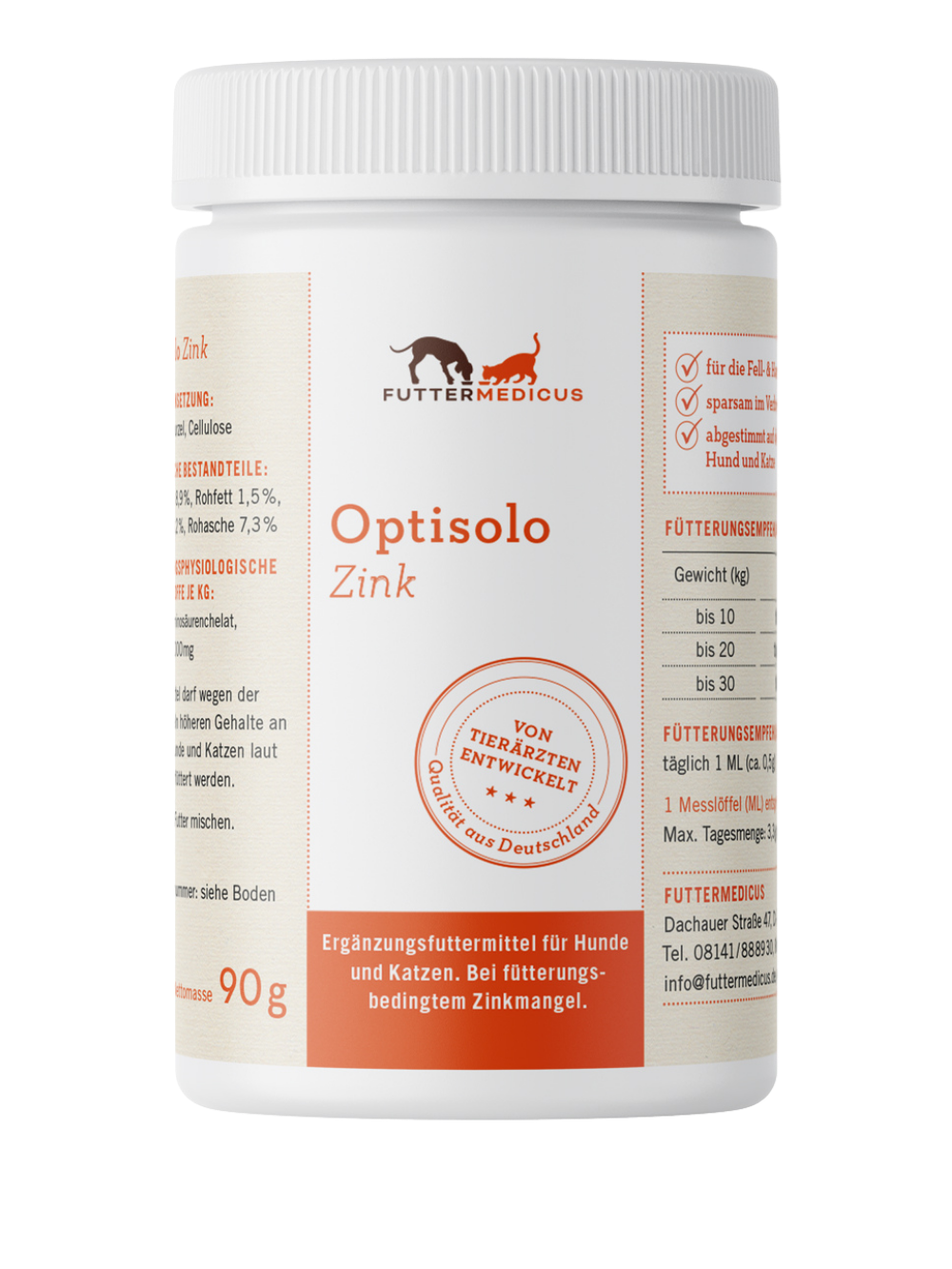 Optisolo Zinkpulver 90 g